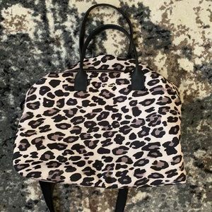 Kate Spade ♠️ Leopard Duffle/weekender